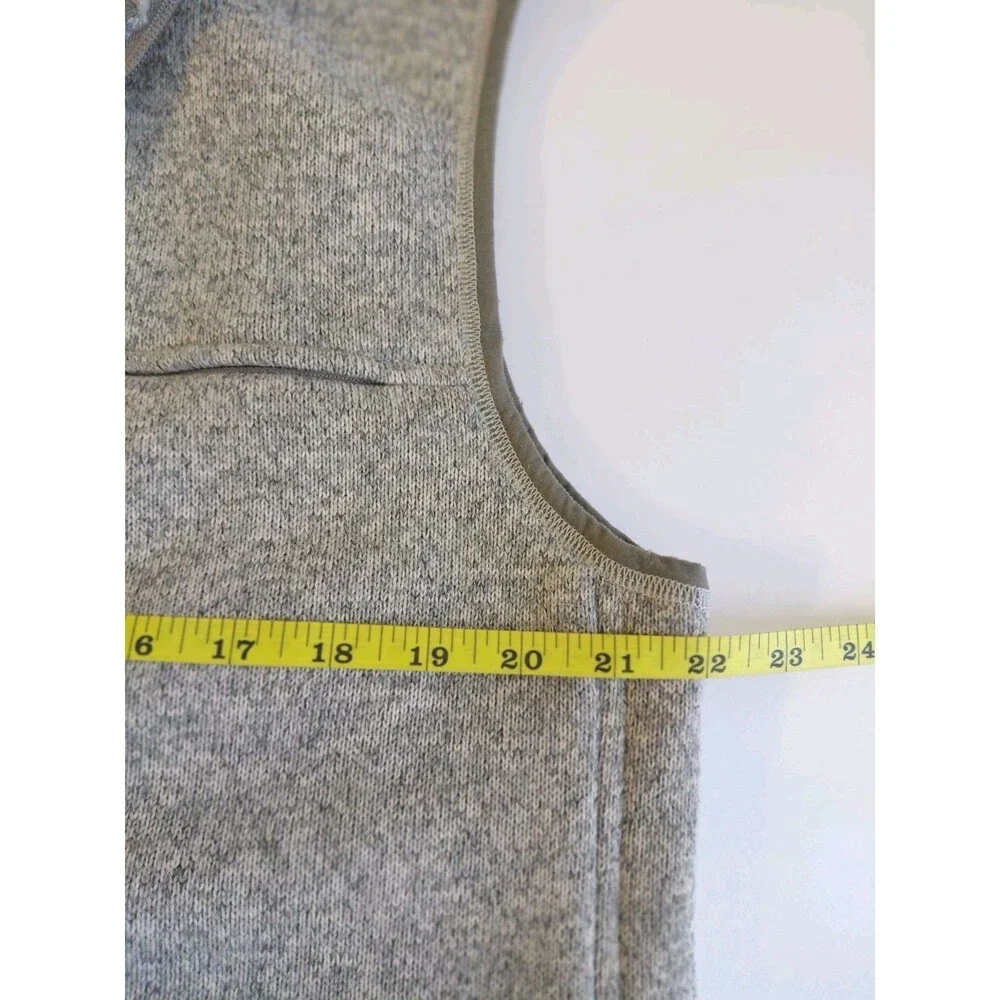 J. Crew and Nordic Polartec Men's Size L Gray Fleece Vest w/Zip Pockets